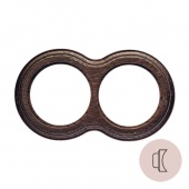 Рамка на бревно D220 мм. 2 местная, восьмерка, венге НО32ВГ220 Salvador