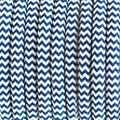 Ретро кабель электрический 2*0.75, синий зигзаг, Cab.Z12 Merlotti cavi