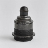 Патрон для ретро лампы с кольцом 76-ETZ состаренная бронза S. Lilley & Son