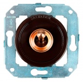 Ретро выключатель коричневый CL41BR Salvador одноклавишный проходной