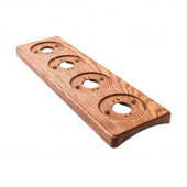 Накладка на бревно 240 мм. 4 местная, ясень в масле, ОМРкв4М-240 DecoWood