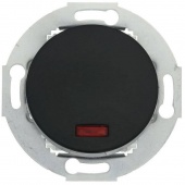 Ретро выключатель с индикатором, черный, 880208-1 LK Studio Vintage, одноклавишный