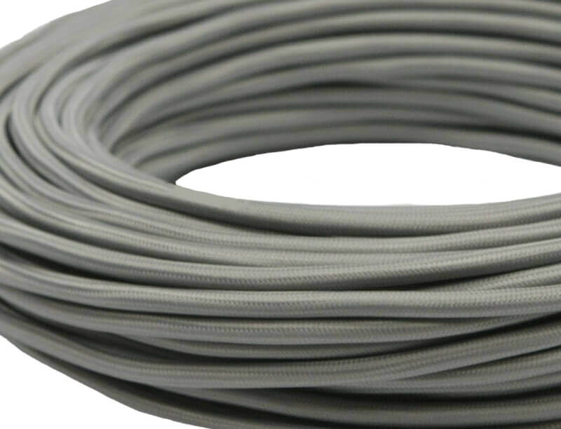 Ретро кабель круглый электрический (50м) 2*1.5, серый, серия Loft, Interior Electric