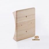 Накладка на бревно D280 мм. под распределительную коробку или светильник 145х145 мм., дуб, KV4-280-D naBrevno