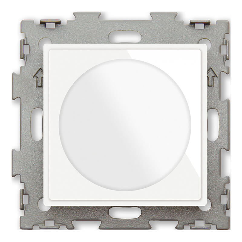 Дизайнерский диммер (светорегулятор), белый, GL-F33-WCG CGSS, серия Эстетика
