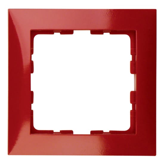 Дизайнерская рамка 1 местная, красный, глянцевый, 10118962 Berker, серия S.1