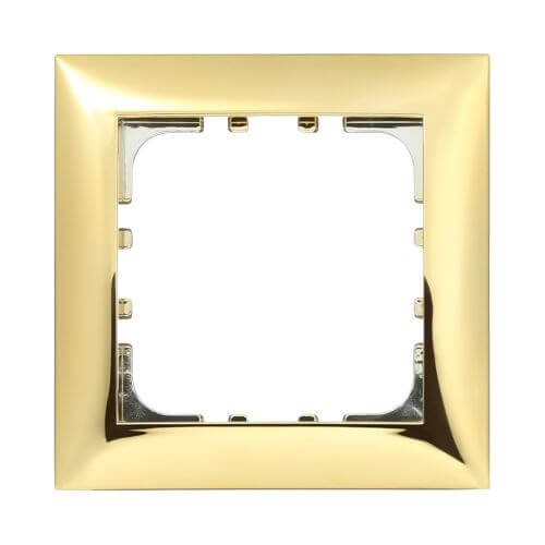 Дизайнерская рамка 1 местная, золото, 864116-1 LK Studio, серия LK60