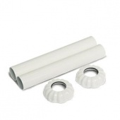 Декоративные трубки и крышки для ретро радиатора 1/2" белый 0497-1500V16A S.R.Rubinetterie
