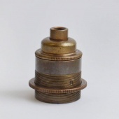 Патрон для ретро лампы с кольцом 76/1-ETH состаренная латунь S. Lilley & Son