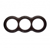 Рамка 3 местная восьмерка венге О33ВГ Salvador