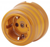 Ретро розетка с заземляющим контактом, Имперадор, 080-408 (KM) SUN-LUMEN