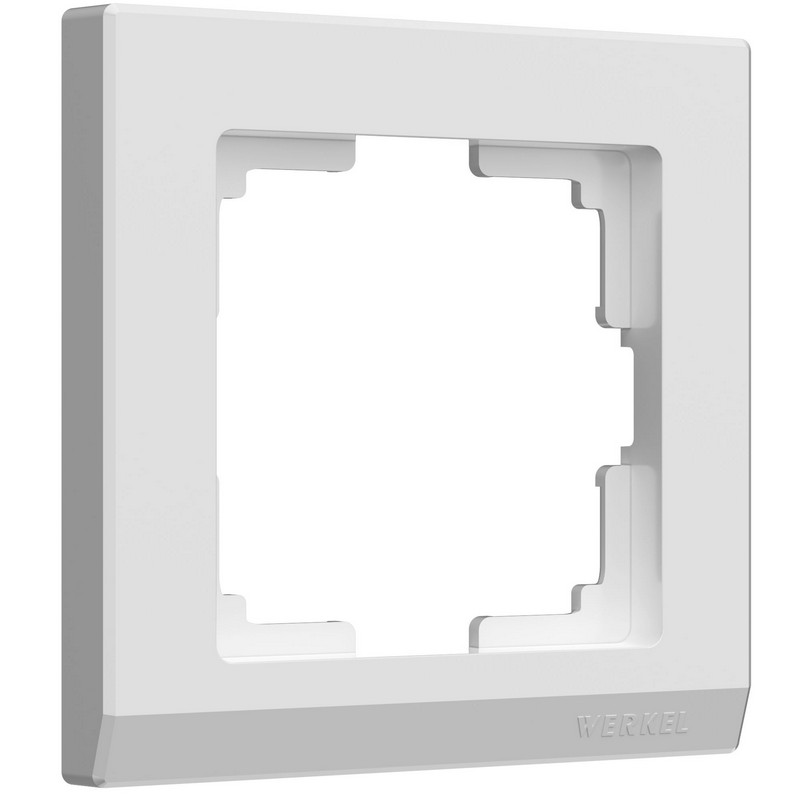 Дизайнерская рамка 1 местная, белый, поликарбонат, W0011801 Werkel