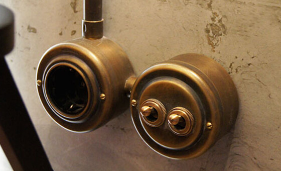 Ретро выключатели Проводка в трубах