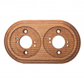 Накладка на бревно 240 мм. 2 местная, ясень в масле, ОМРФМ2-240 DecoWood