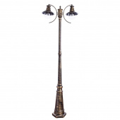 Ретро фонарь уличный Amsterdam, черный, золотистый, A1523PA-2BN Arte Lamp