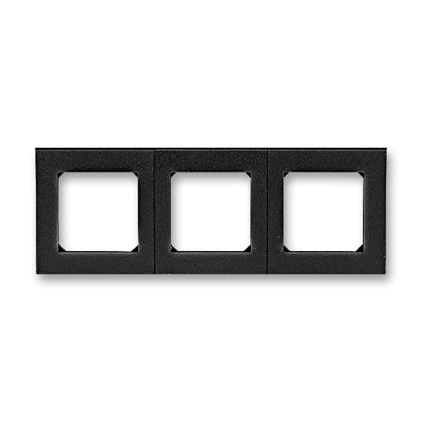 Дизайнерская рамка 3 местная, антрацит / дымчатый черный, 2CHH015030A6063 ABB, серия Levit