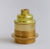 Патрон для ретро лампы с кольцом 76/1-ET латунь S. Lilley & Son