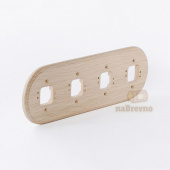 Четверная накладка на плоскость, дуб, R4-0-D naBrevno, серия Ретро