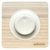 Выключатель светорегулятор, натуральный ясень+бежевый, ROC1-AN/1E42001301 Ruwel