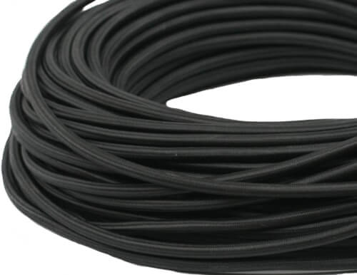 Ретро кабель круглый электрический (50м) 3*2.5, черный, серия Loft, Interior Electric