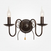 Настенный светильник в стиле лофт Tomas, 60018/2 черный с золотом ЕВРОСВЕТ