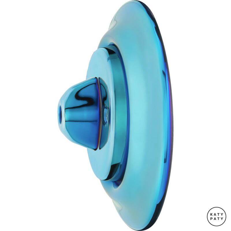 Ретро выключатель голубой металлик PECAGds Katy Paty диммер для ламп накаливания