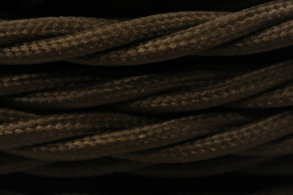 Ретро кабель витой электрический (50м) 3*4, шоколад, серия Twist, Interior Electric