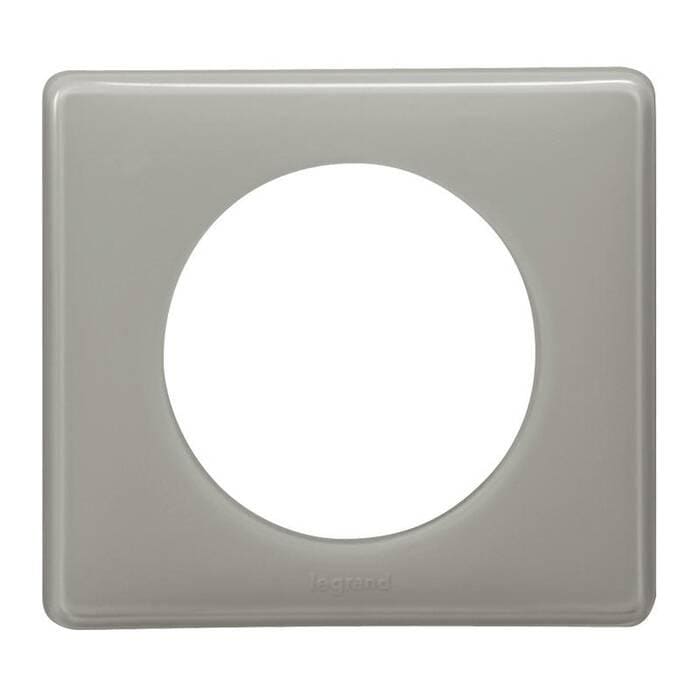 Дизайнерская рамка 1 местная, серый глянец, 066601 Legrand, серия Celiane
