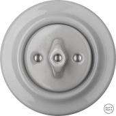 Ретро выключатель проходной бетон глянцевый CAG6 Katy Paty одноклавишный