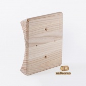 Накладка на бревно D180 мм. под распределительную коробку или светильник D145, ясень, KV4-180 naBrevno