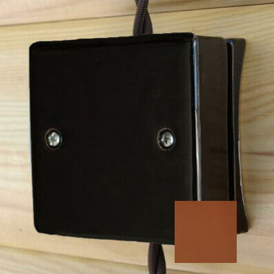 Корпус распределительной коробки ретро коричневый, N011.03.02 DerevFarfor, серия МонолитБлокхаус