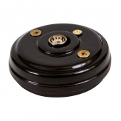 Ретро розетка телевизионная без подъемной рамки, антрацитовый, GE70321-АК (KM) ТМ МезонинЪ