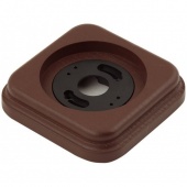 Рамка с пластиковой вставкой 1 местная, коричневый, квадрат, P120-K ФД КерамикЪ