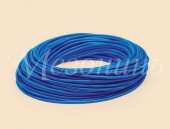 Ретро кабель круглый ПВХ 2*0.75, бухта 25м, синий шелк GE70160-08 ТМ МезонинЪ