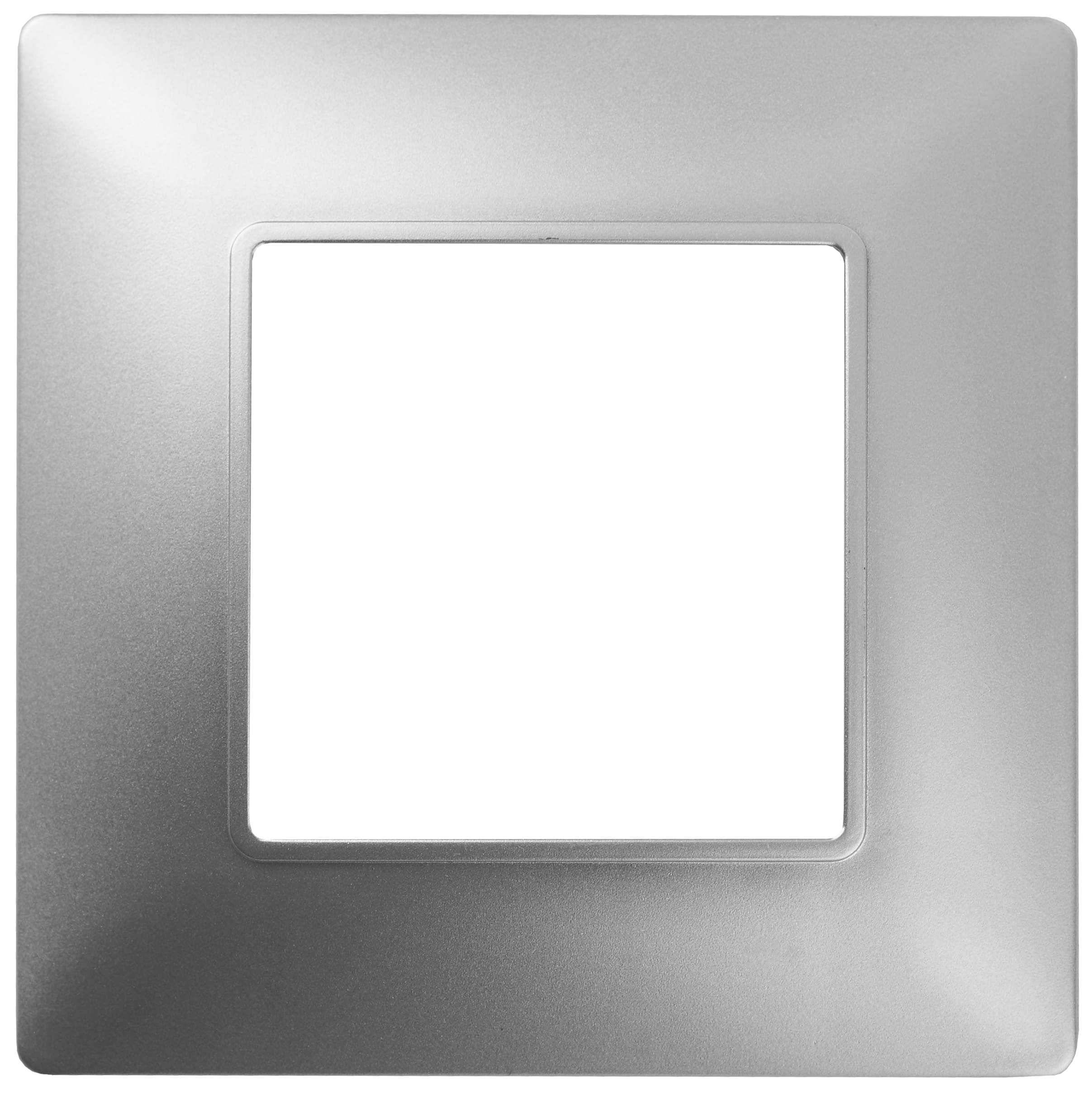 Дизайнерская рамка 1 местная, алюминий, Б0034383 Эра, серия Elegance