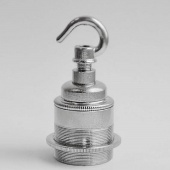 Патрон для ретро лампы с кольцом и крюком 76/1 ETN+7069N никель S. Lilley & Son