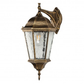 Ретро бра уличное Genova, черный, золотистый, A1204AL-1BN Arte Lamp