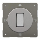 Ретро выключатель Brushed Steel, матовая сталь, Z1EG1S Varilight одноклавишный проходной