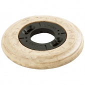 Рамка с пластиковой вставкой 1 местная, восьмерка, карамель, 25131 (KM) Lindas