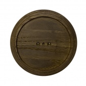 Рамка для распределительной коробки 1 местная, восьмерка, дуб коричневый О41ДК Salvador