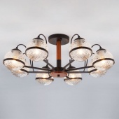 Люстра в стиле лофт Livia, 70081/8 черный ЕВРОСВЕТ