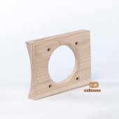 Сдвоенная накладка на бревно D280 мм., встраиваемая, ясень, V1,5-280 naBrevno