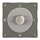Ретро выключатель Brushed Steel, матовая сталь, Z1EGTP1S Varilight диммер