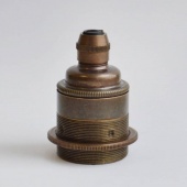 Патрон для ретро лампы с кольцом 76-ETH состаренная латунь S. Lilley & Son