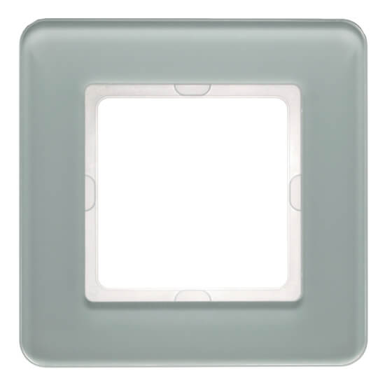 Дизайнерская рамка 1 местная, полярная белизна, стекло, 10116079 Berker, серия Q.7