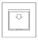 Дизайнерский выключатель карточный Vega Черный песок, BVBIK Bonze одноклавишный