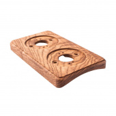 Накладка на бревно 260 мм. 2 местная, ясень в масле, ОМРкв2М-260 DecoWood