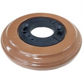 Рамка с пластиковой вставкой 1 местная, восьмерка, молочный шоколад, 251-МШ (KM) Lindas