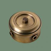 Распаечная коробка D80, Роматти, светлая латунь, (трубка D12) RD31-80-12 Romatti