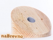 Накладка на скошенный потолок D125, 0.L2-30-S сосна, угол 30 градусов naBrevno